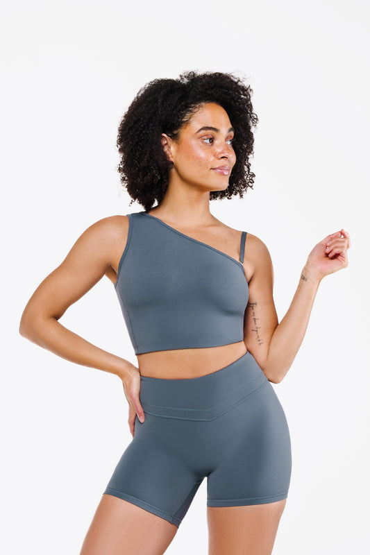 Top Asymétrique - Blue Fog