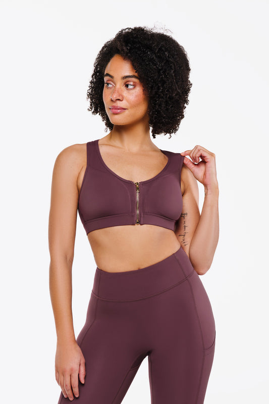Brassière ZipTech - Dark Cherry