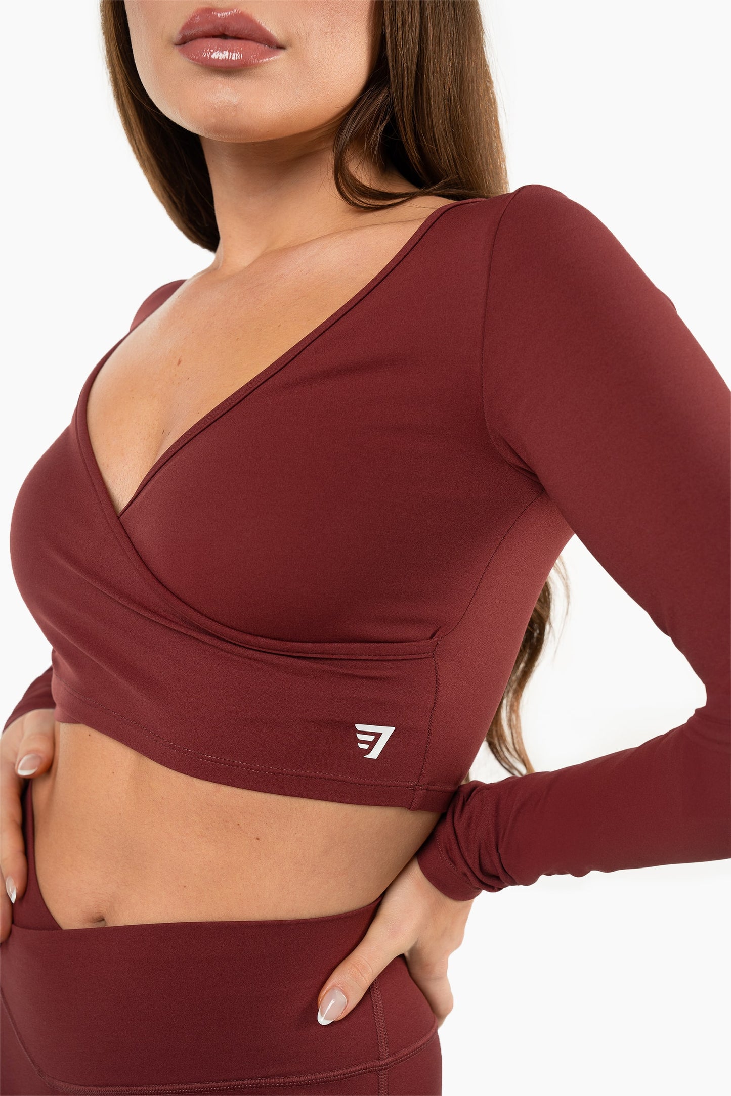 Top Crossed manches Longues - Red Velvet