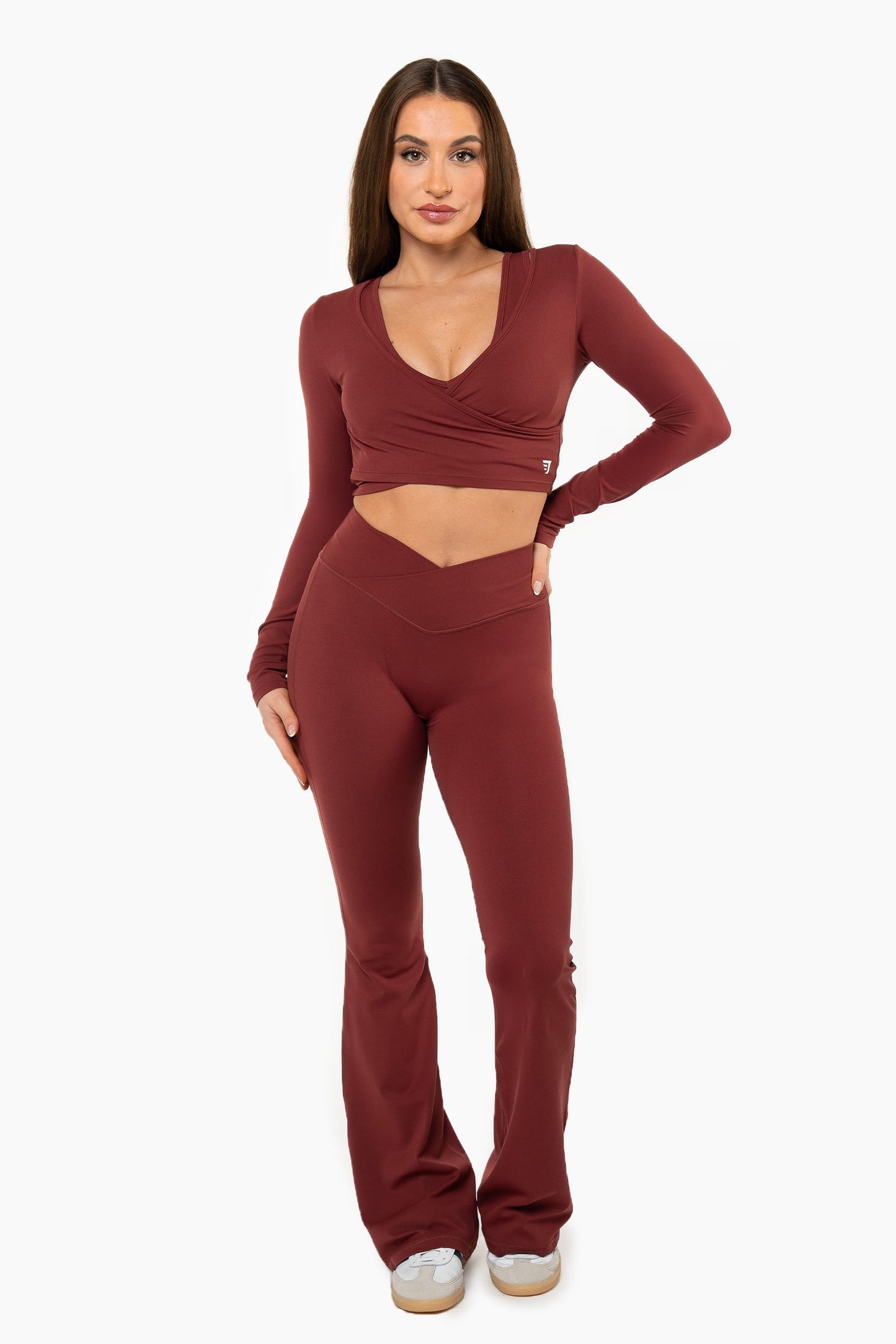 Top Crossed manches Longues - Red Velvet