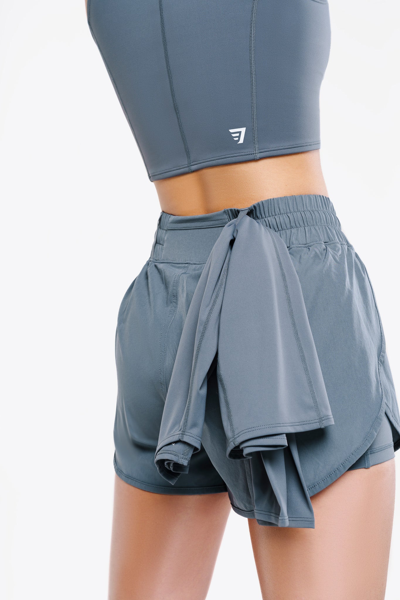 Short 2in1 - Blue Fog