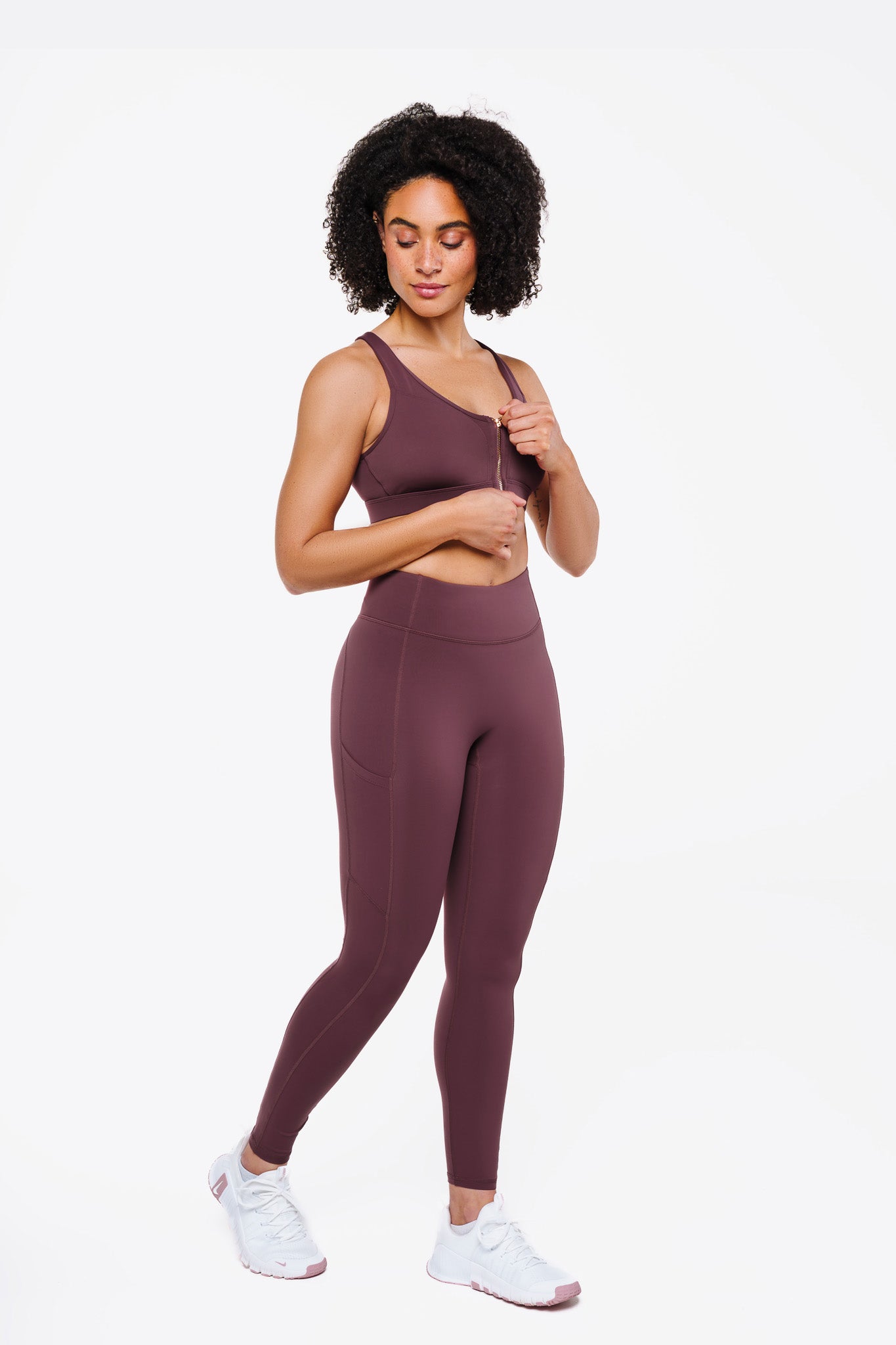 Brassière ZipTech - Dark Cherry