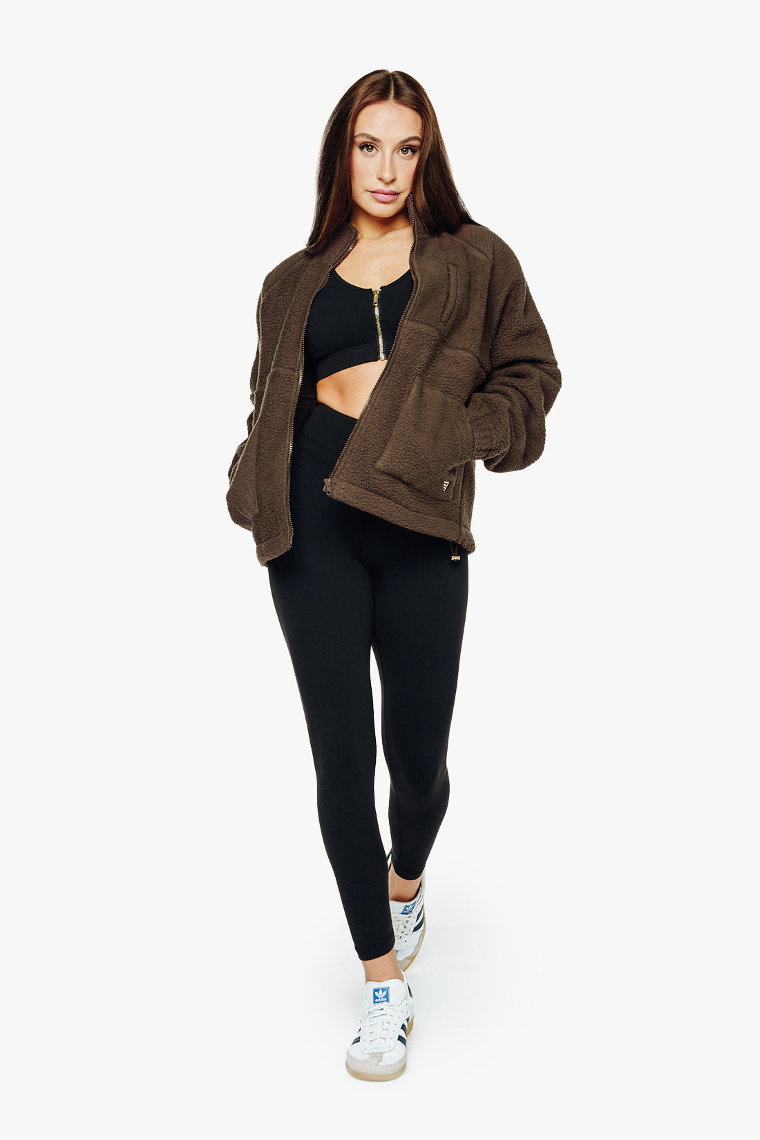 Veste Sherpa - Dark Mocha