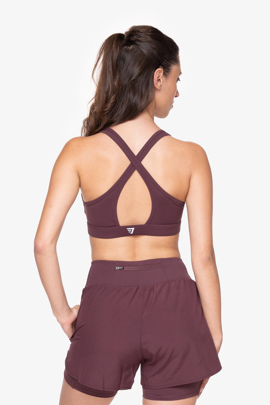 Brassière Zip-Tech - Grape