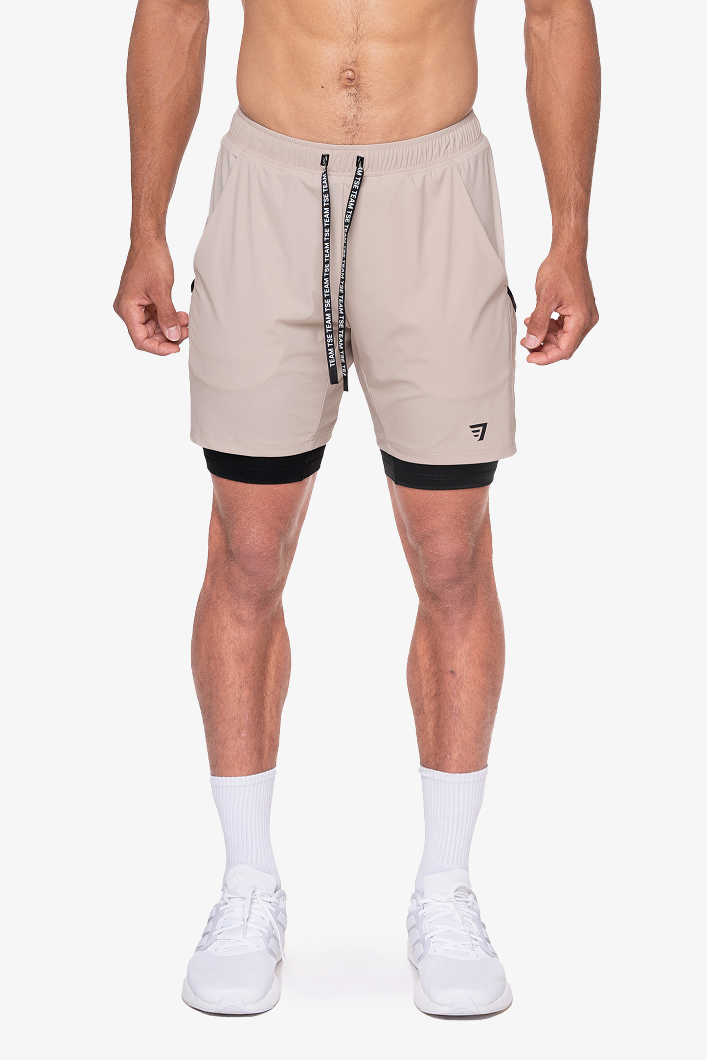 LINER SHORT PERFORMANCE - LIGHT SAND