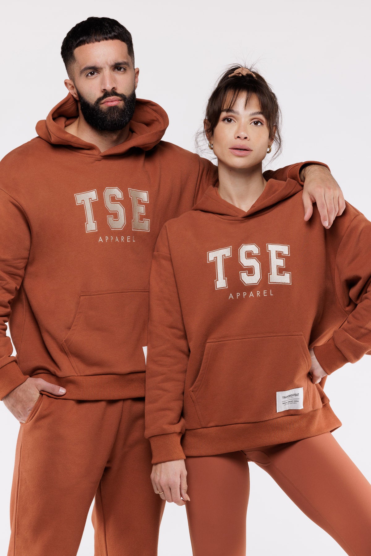 Hoodie Varsity - Caramel