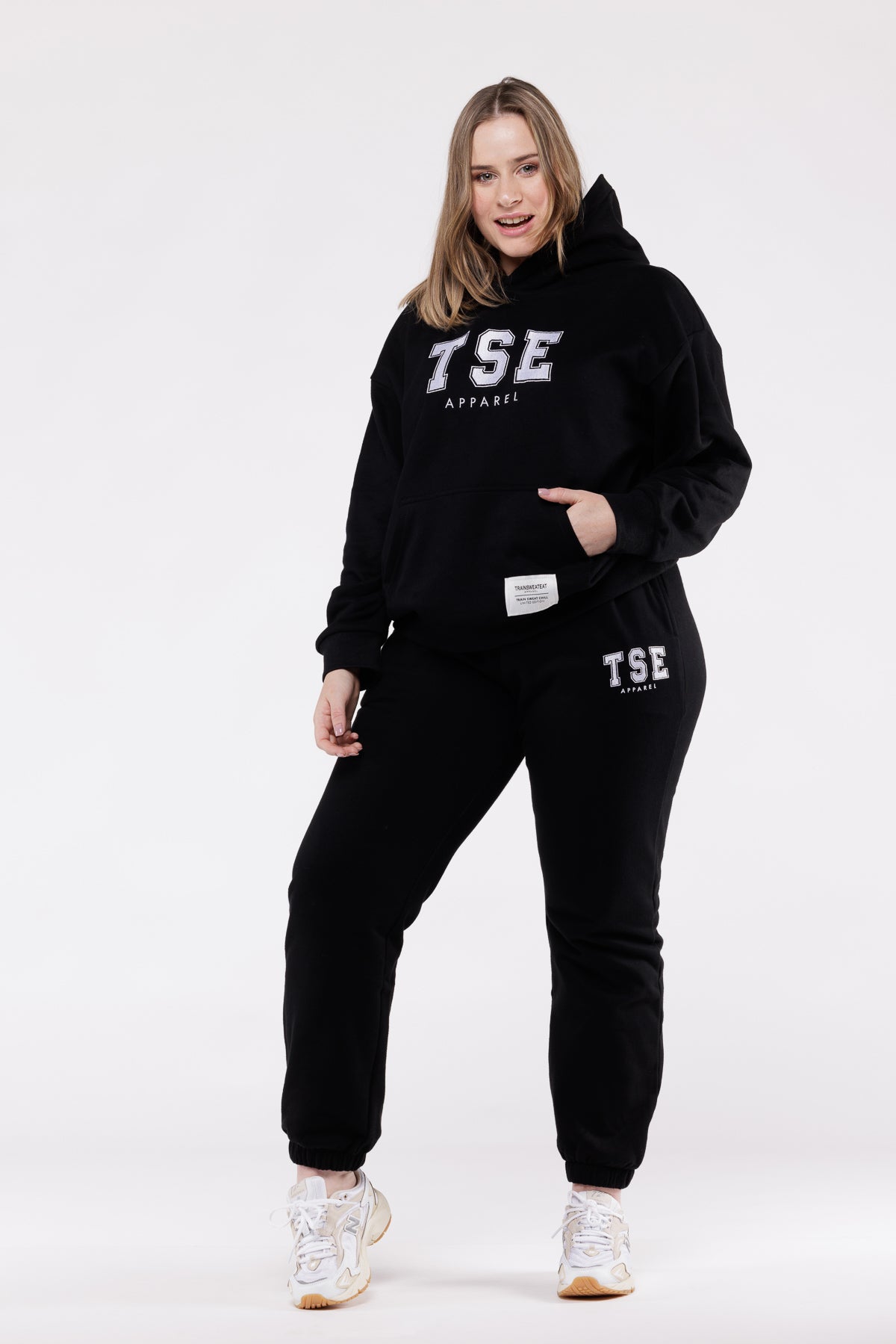 Hoodie Varsity - Black