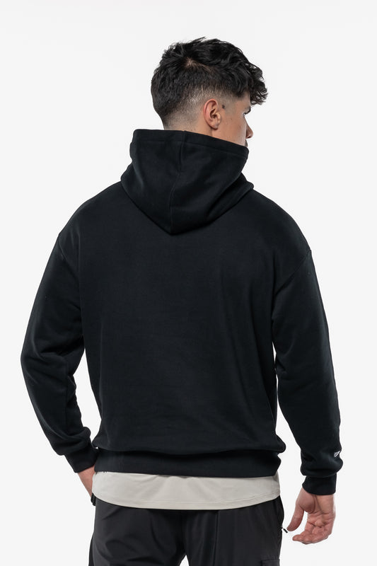 HOODIE MINIMAL OVERSIZED - BLACK