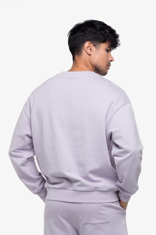 SWEATSHIRT OVERSIZED MANCHES LONGUES - LILAC
