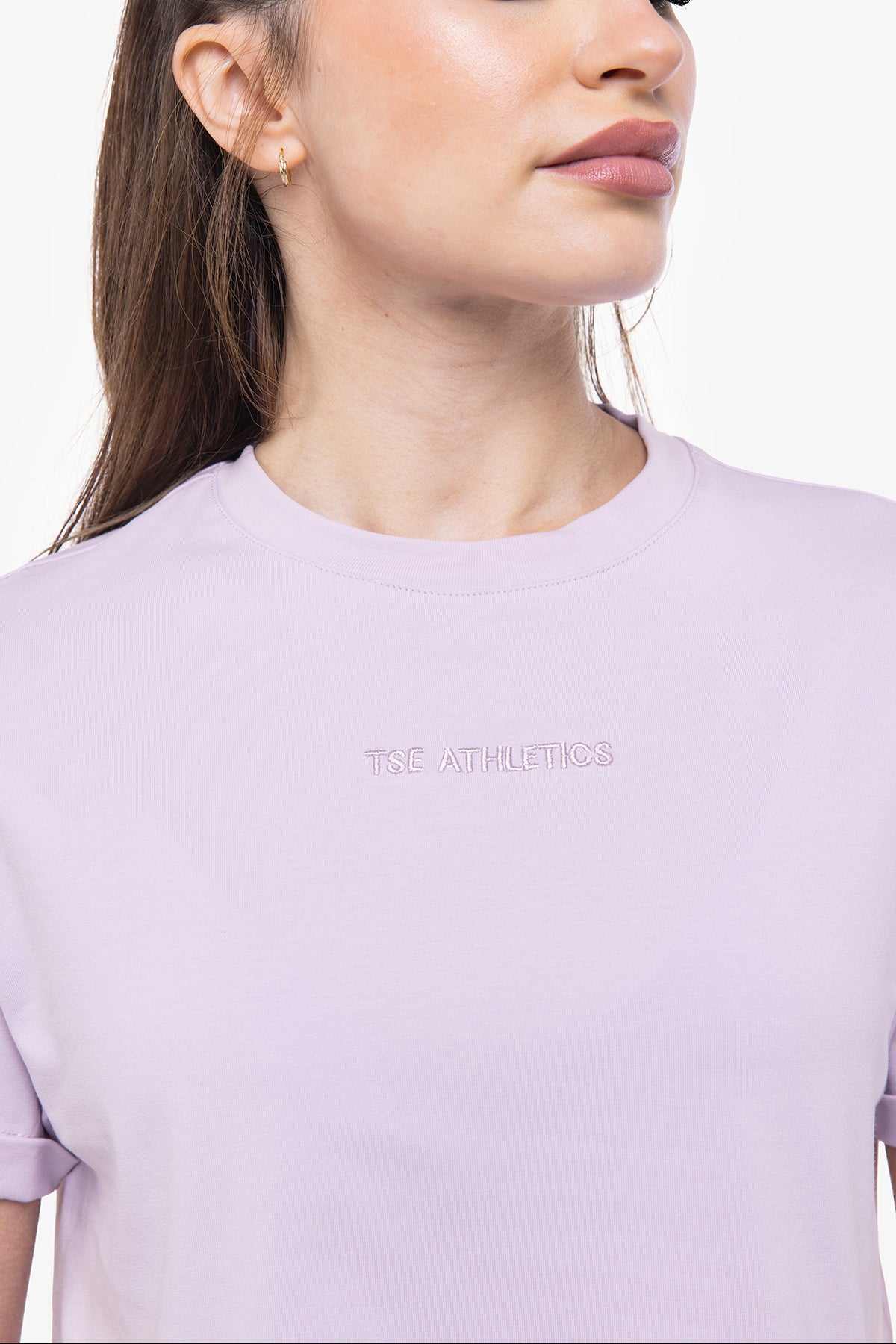 T-shirt Minimal Crop - Lilac