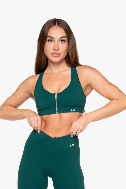Brassière ZipTech - Teal