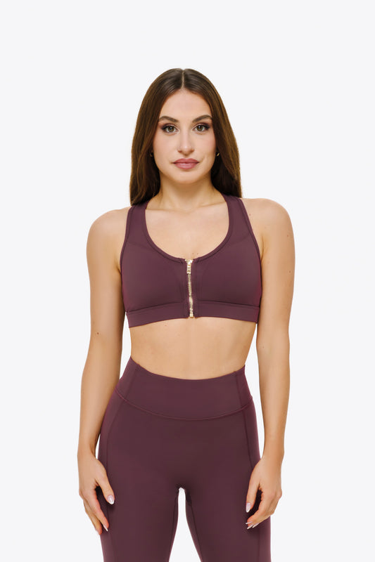 Brassière ZipTech - Dark Cherry