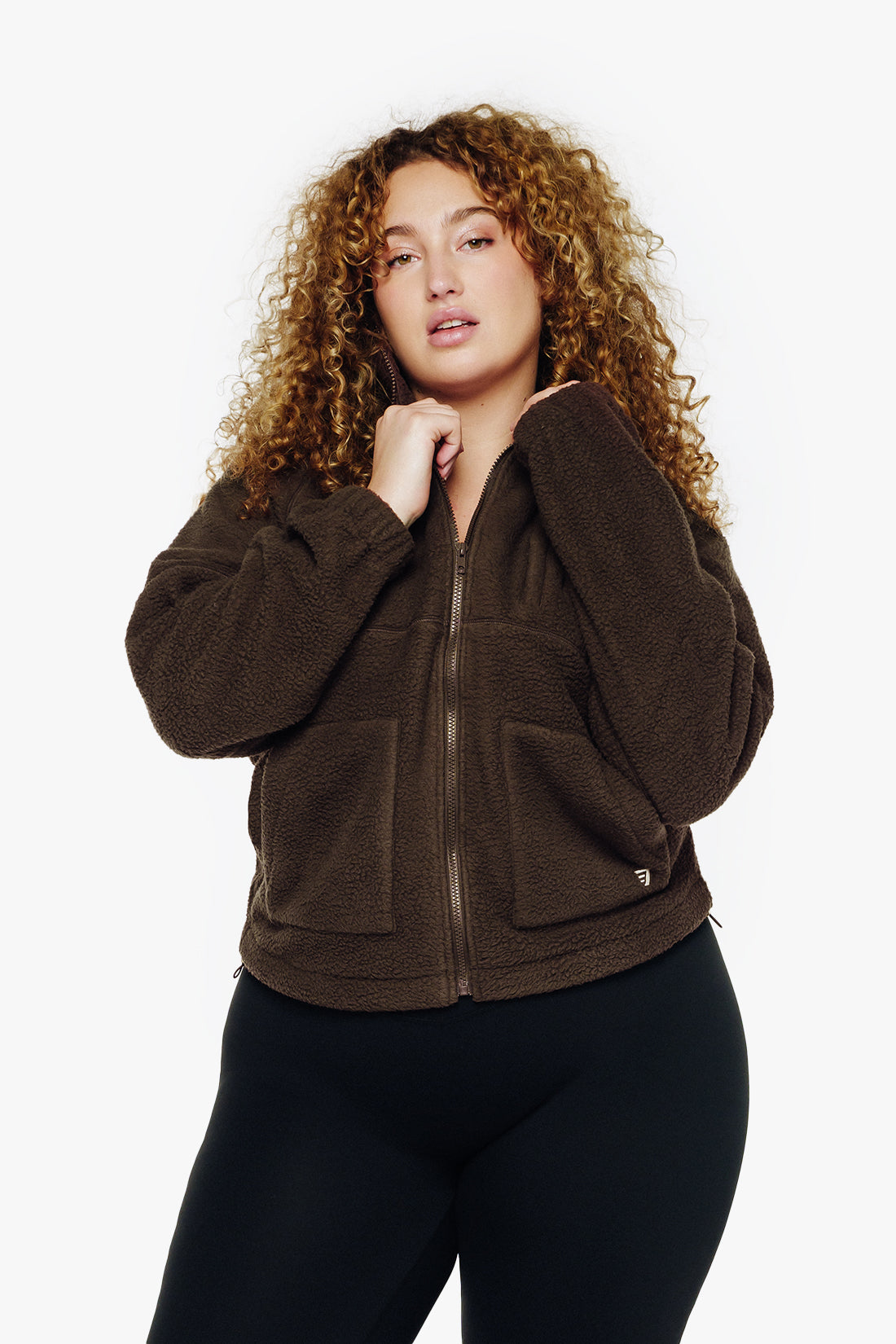 Veste Sherpa - Dark Mocha
