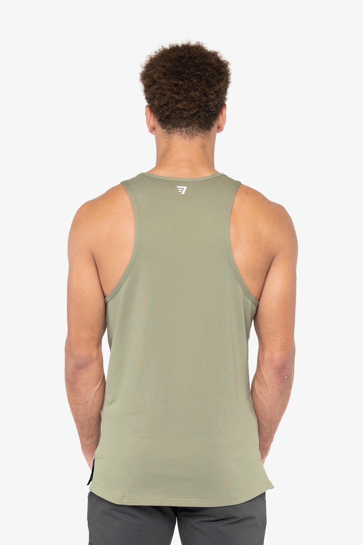 TANK ACTIVE TERRY - FROSTY GREEN