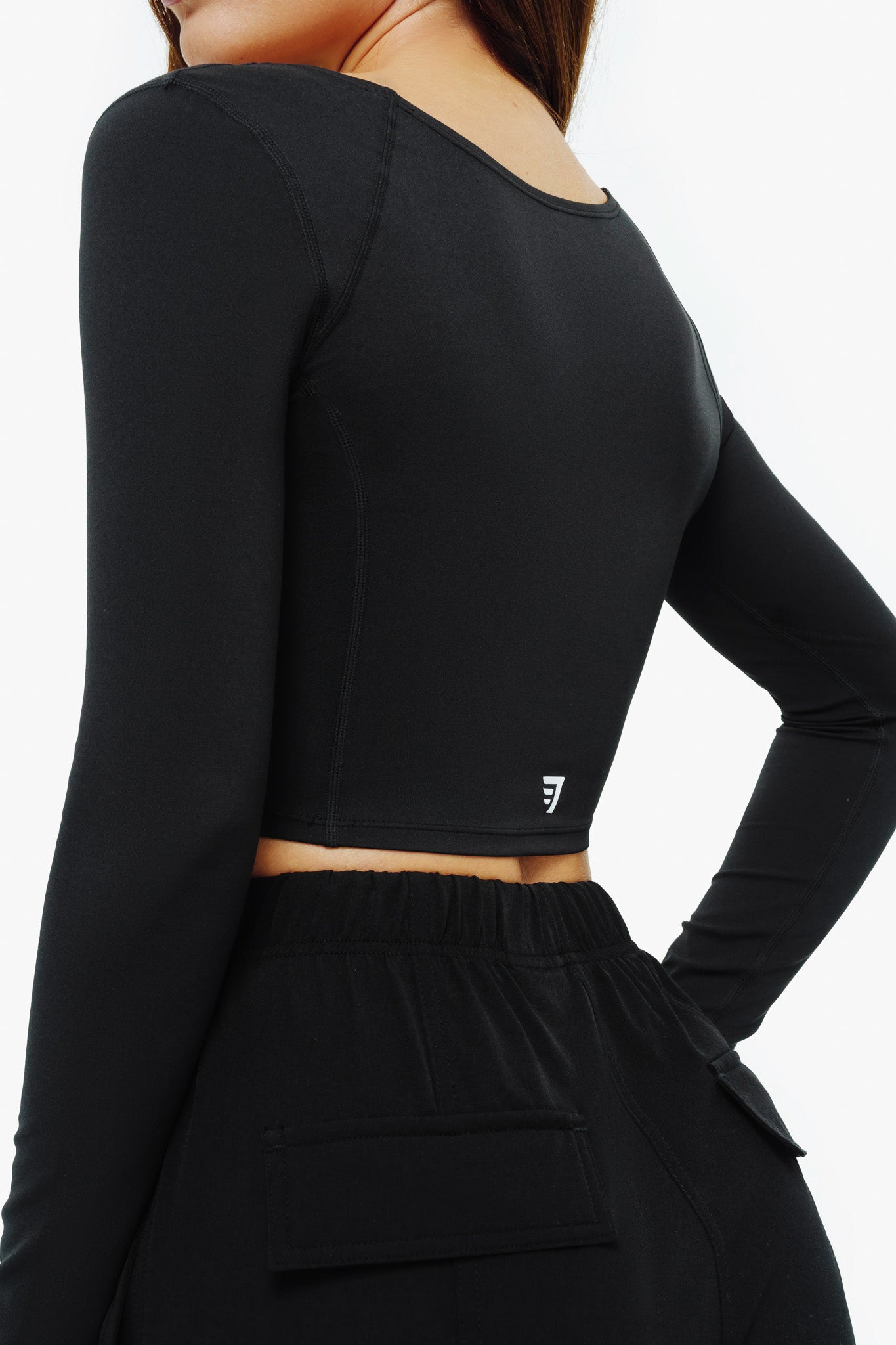 Top Square Manches Longues - Black