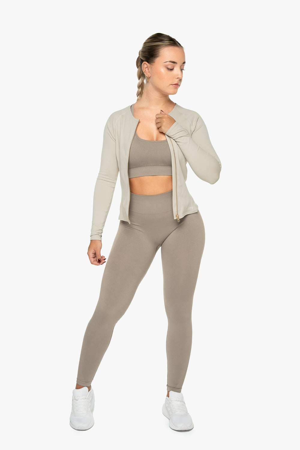 Veste ZipTech - Nude