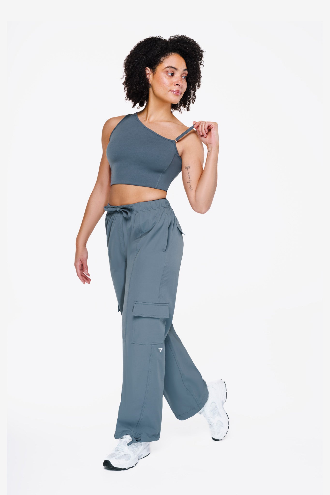 Pantalon Cargo - Blue Fog
