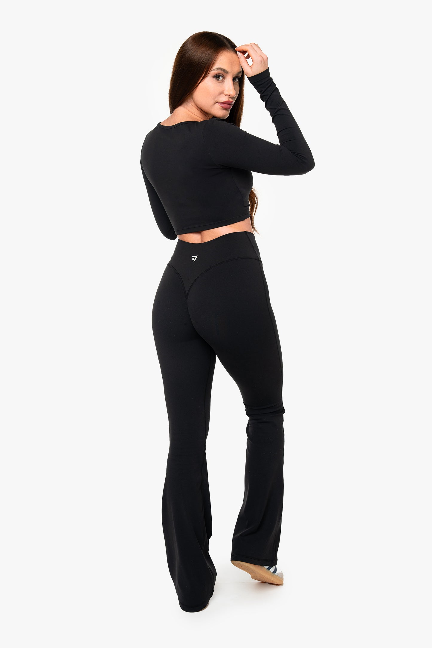 Top Crossed manches Longues - Black