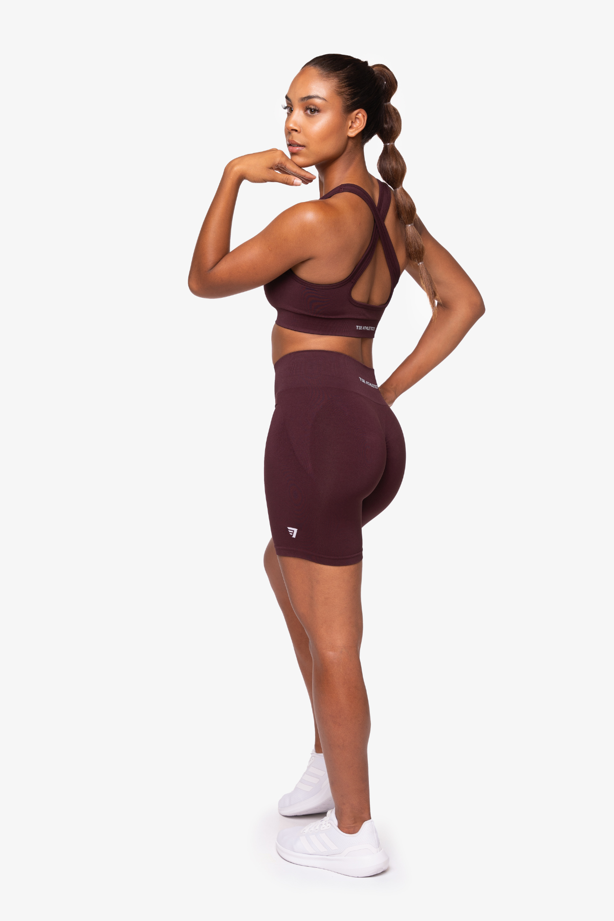 SHORT ESSENCE 15 CM SEAMLESS - CRANBERRY