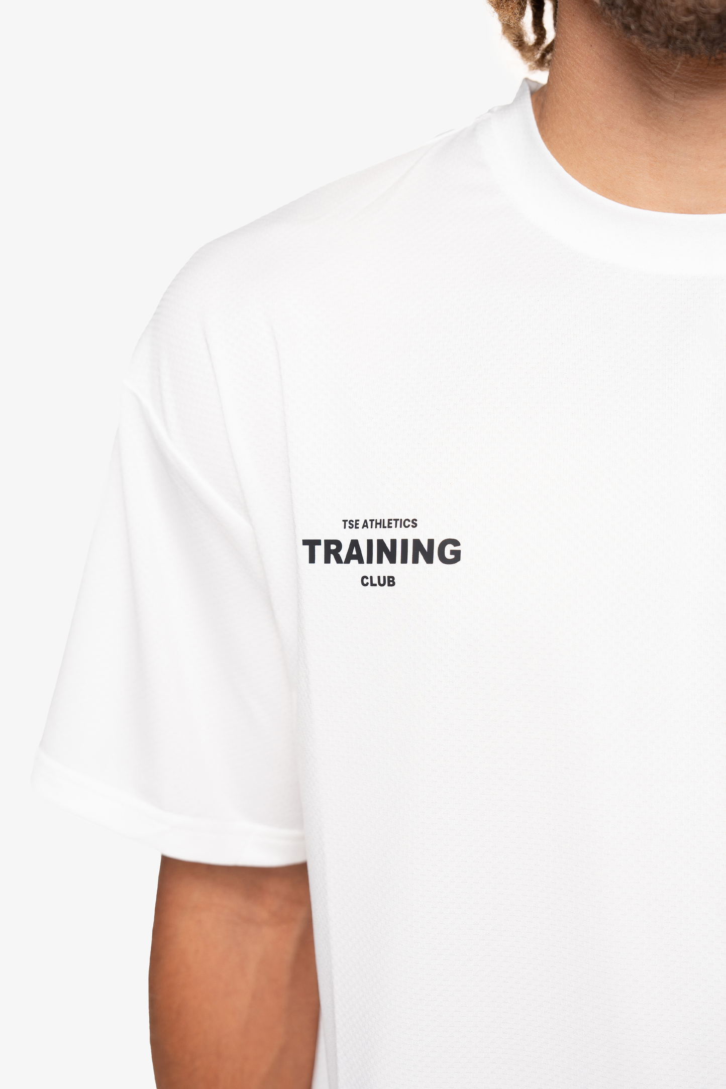 T-SHIRT OVERSIZED LIGHT MESH - WHITE