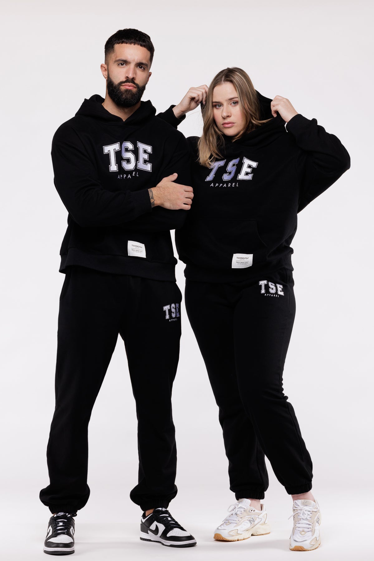 Hoodie Varsity  - Black