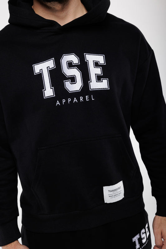 Hoodie Varsity  - Black