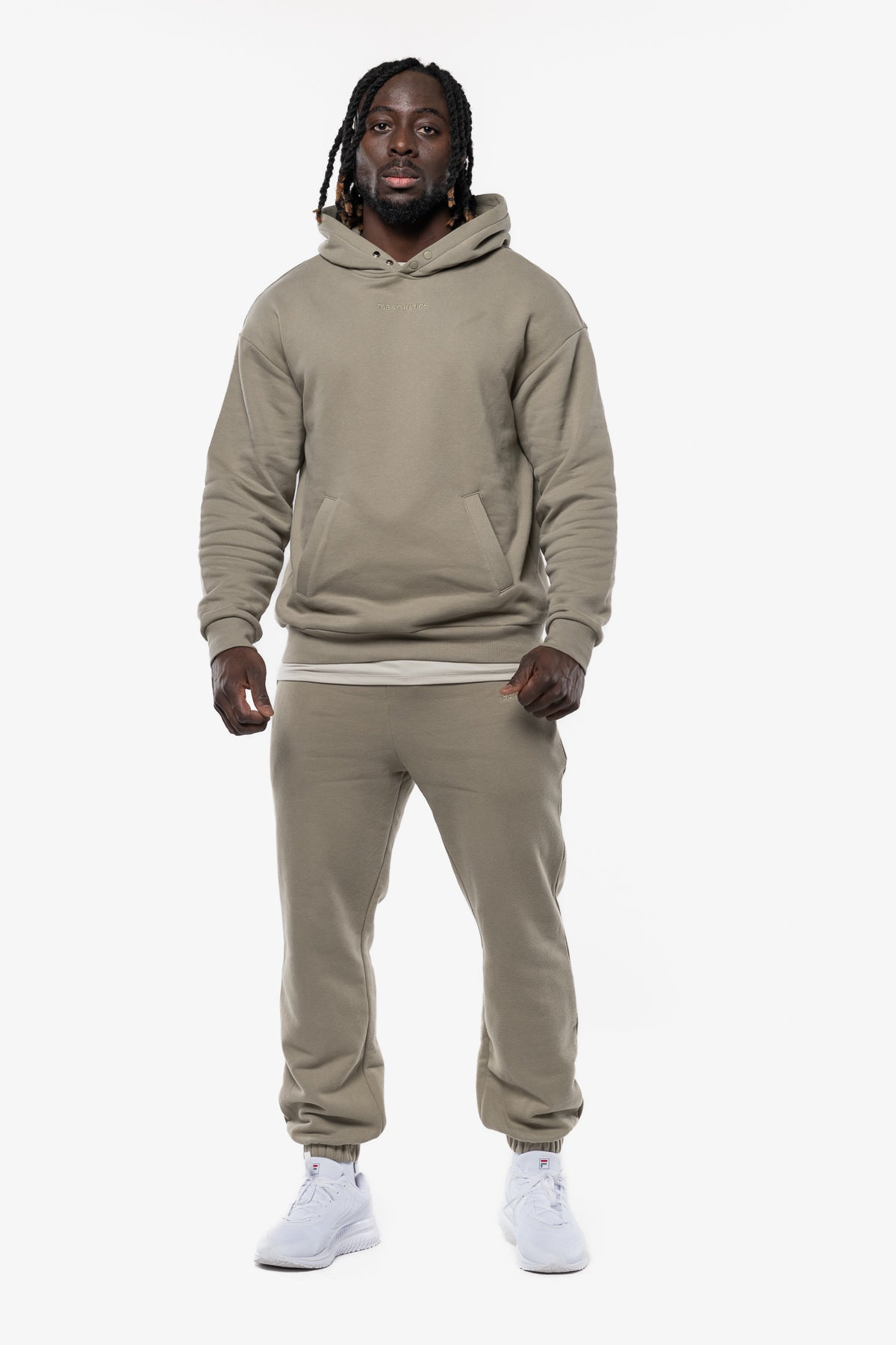 HOODIE MINIMAL OVERSIZED - MIST