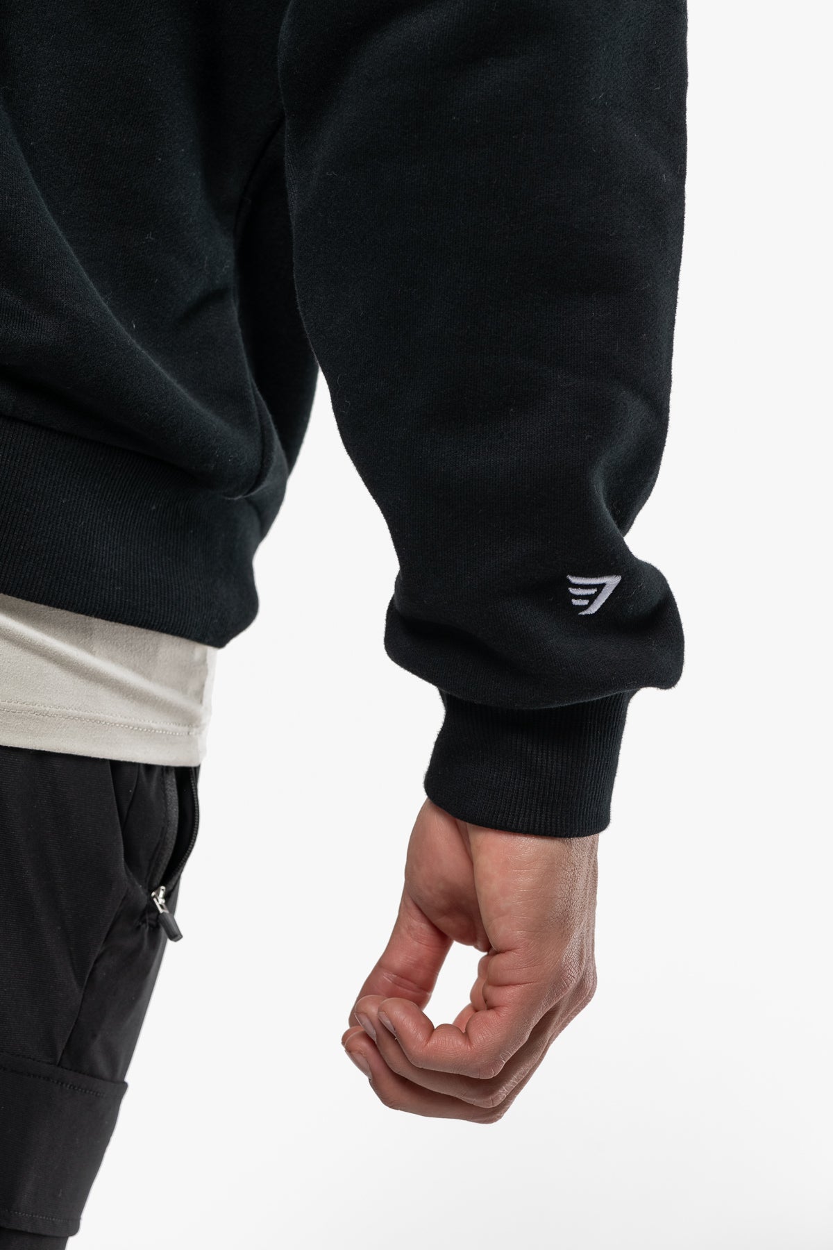 HOODIE MINIMAL OVERSIZED - BLACK