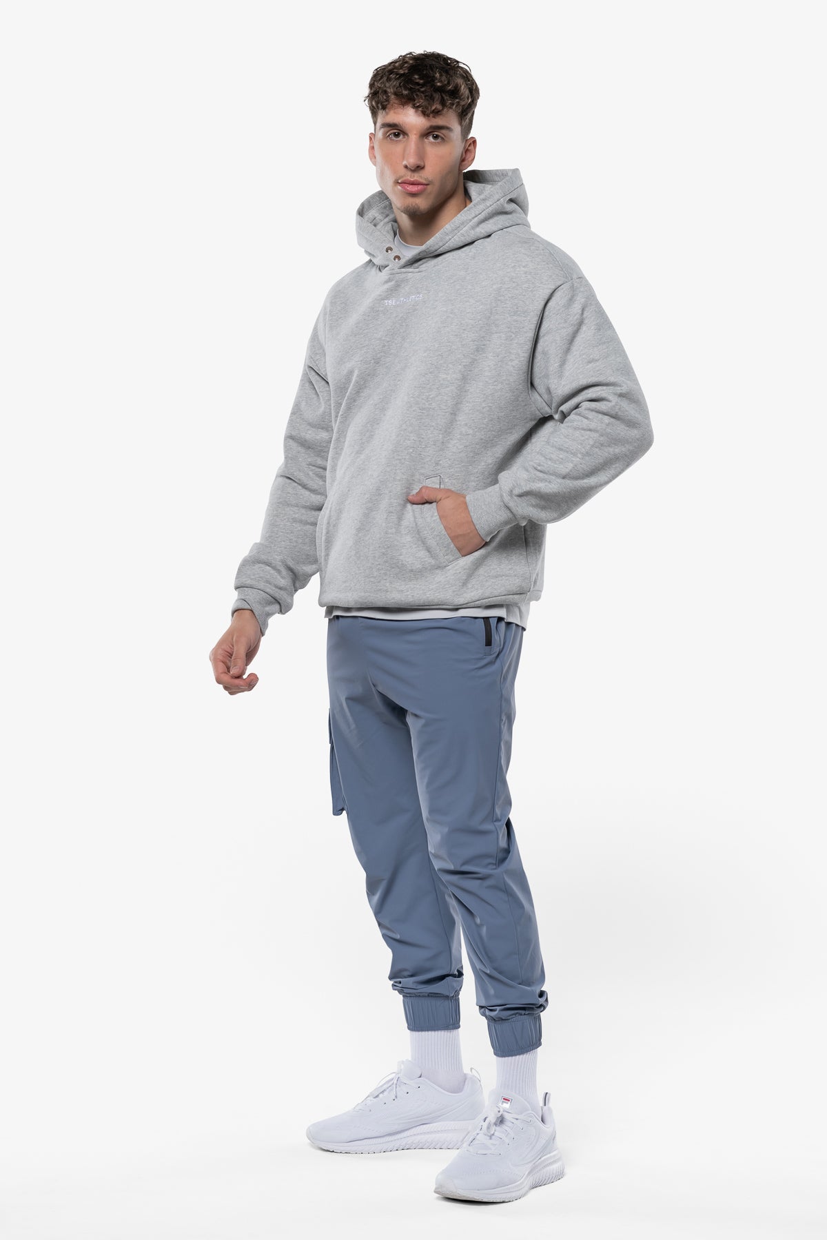 HOODIE MINIMAL OVERSIZED - FROST