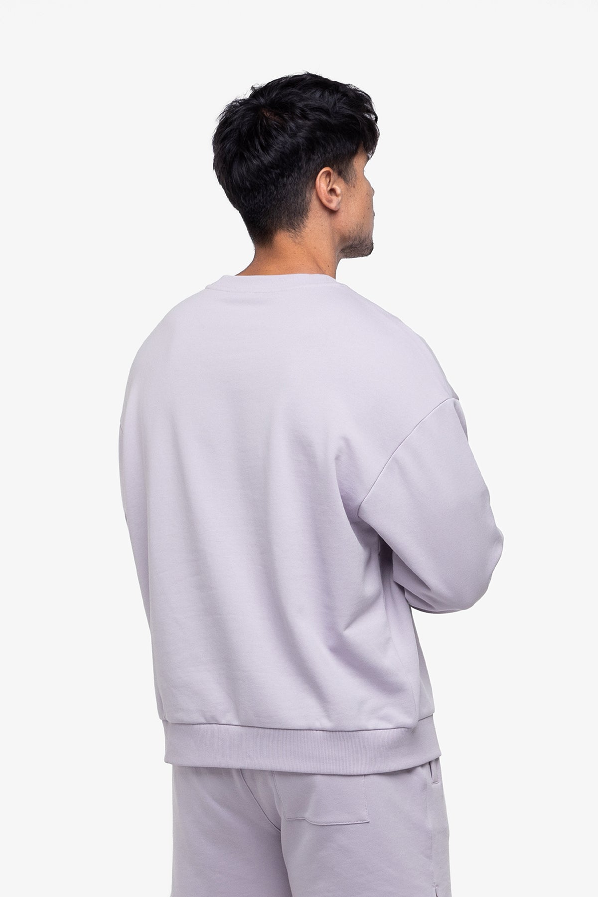 SWEATSHIRT OVERSIZED MANCHES LONGUES - LILAC