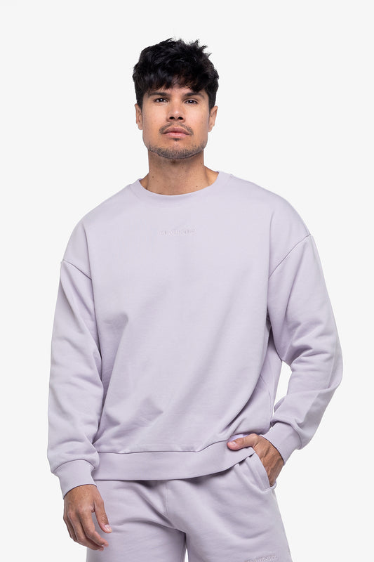 SWEATSHIRT OVERSIZED MANCHES LONGUES - LILAC