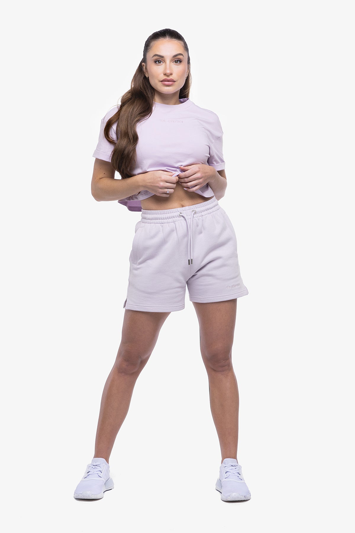 T-shirt Minimal Crop - Lilac