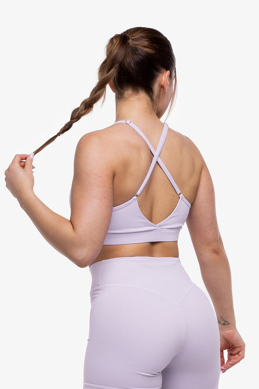 Brassière Crossed  Ajustable - Lilac